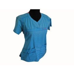 Spread Good Cheer Scrub Tops Size XS Turqoise Set of 2